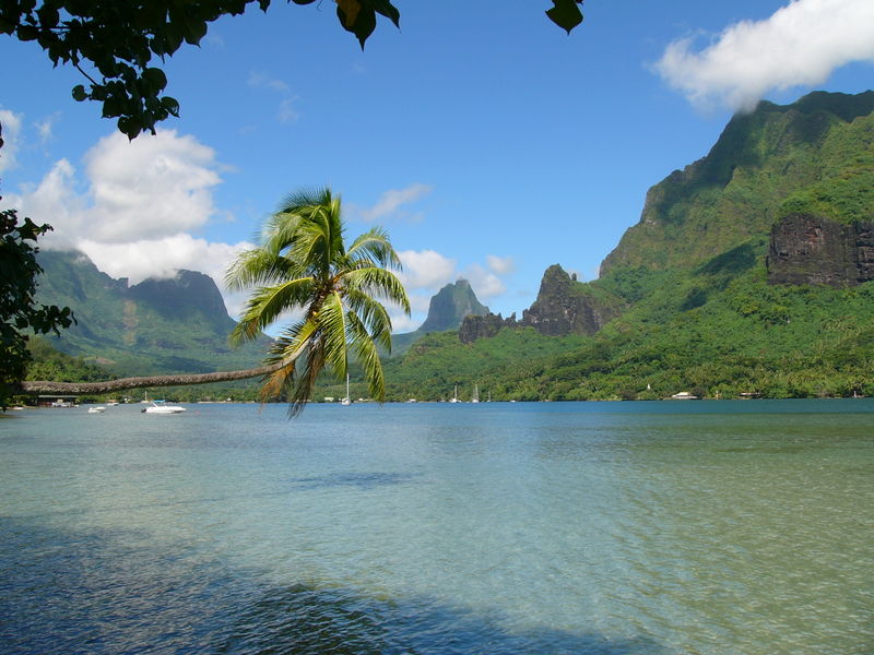 Las espectaculares montañas de Moorea dan a esta isla una riqueza paisajística inigualable